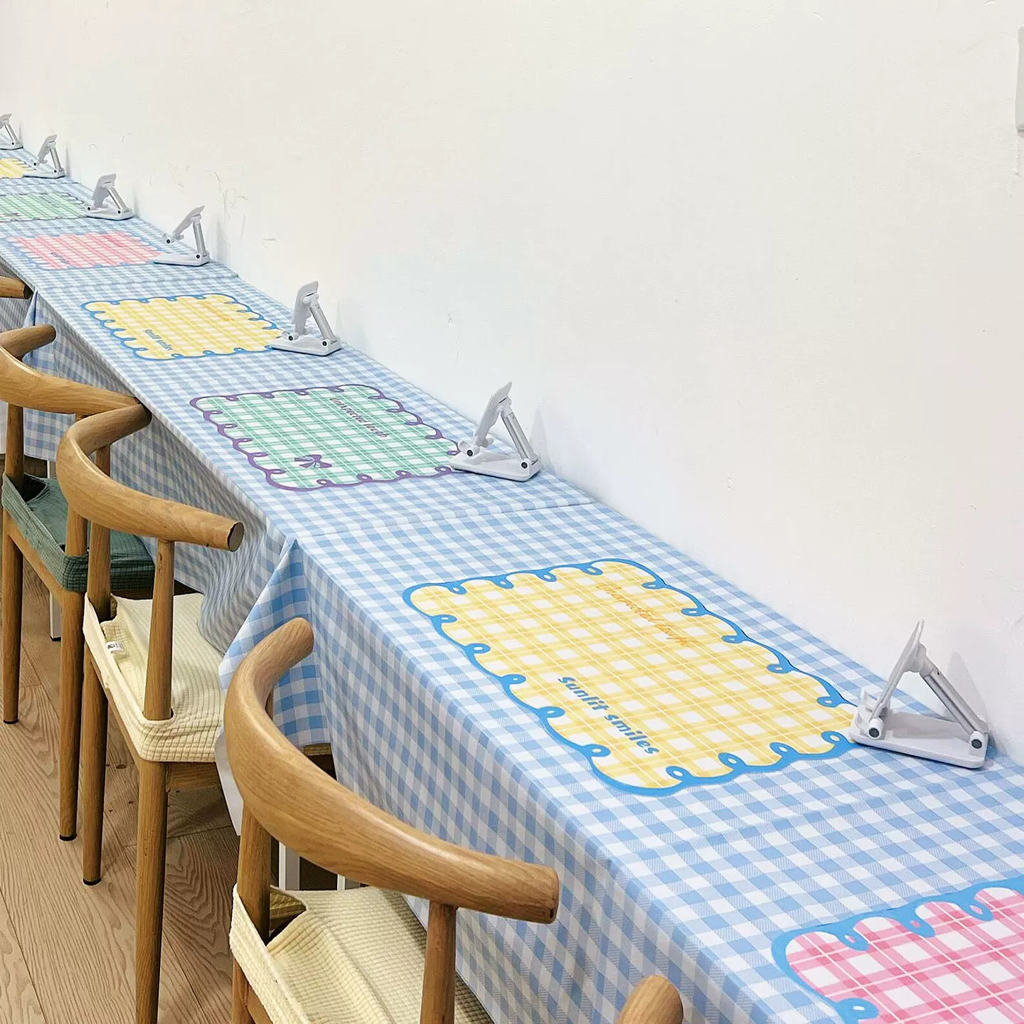 Decoración de la tienda de frijoles alfombra de mesa de frijoles resistente a altas temperaturas antideslizante aislamiento térmico alfombra de barro de algas de algodón diseño de atmósfera de la tienda