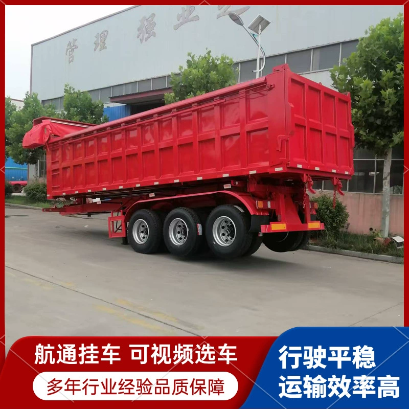 Полуприцеп-самосвал с задней разгрузкой, полуприцеп-контейнеровоз с четырьмя осями, U-образный самосвал, самосвал с задней разгрузкой.