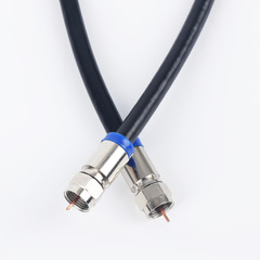 RG6 dual imperial male waterproof RG6 connection line signal line high-frequency communication feed line test cable