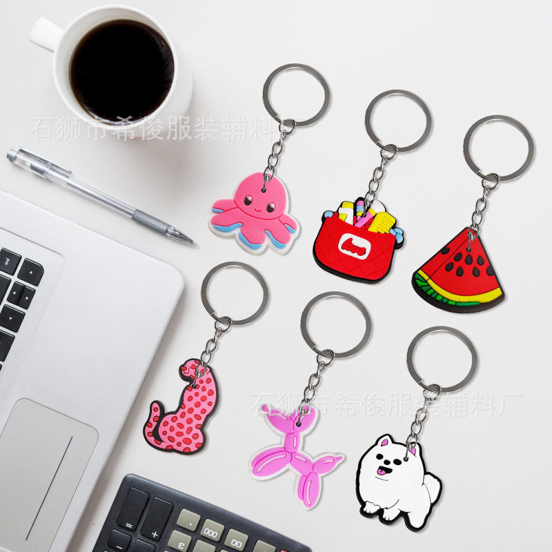 New Preppy Style Keychain Creative Cartoon Cute Backpack Pendant Small Gift Accessories Cross-Border E-Commerce Wholesale