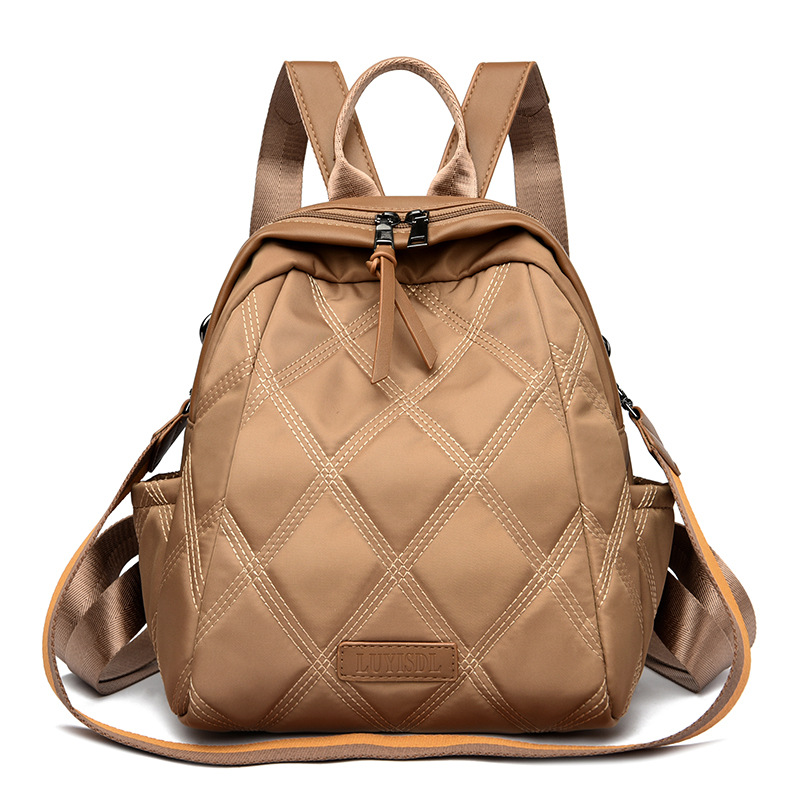Mochila de moda coreana popular de mujer, bolsas de mujer de color sólido simple, nueva moda de comercio exterior, mochila de viaje.