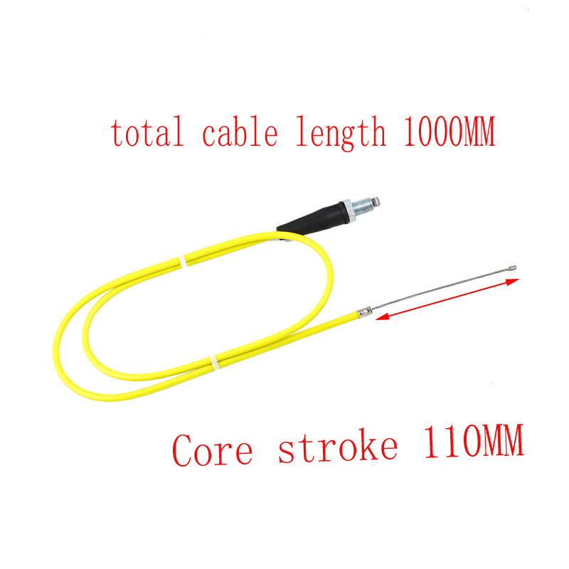 Off-Road Motorcycle Reinforced Colorful Straight Throttle Cable Cqr Wave Speed Cabbage M4M7 Guizun T4 High Race Cable