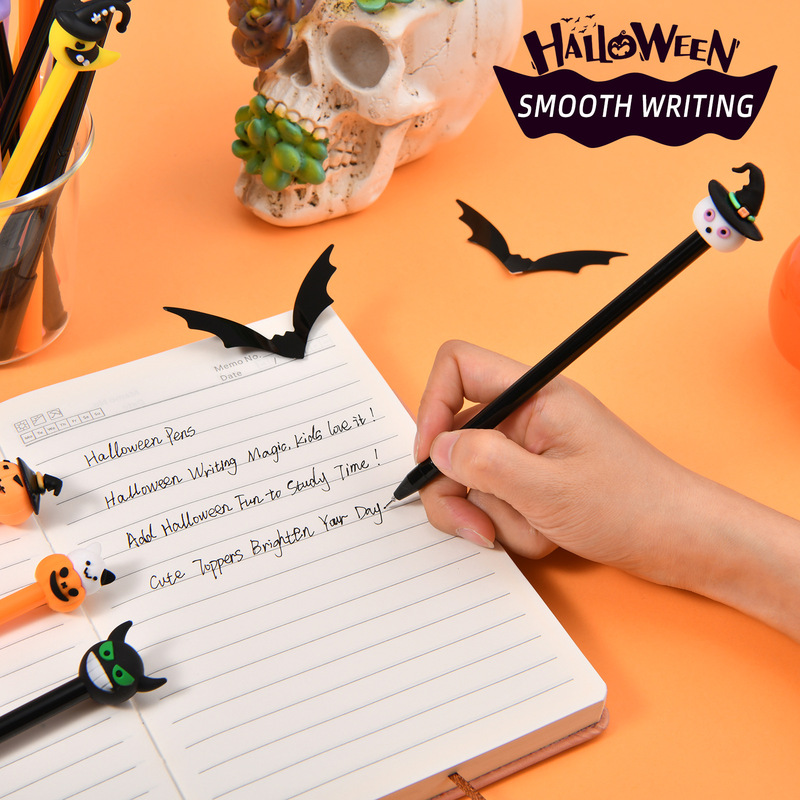 漫画ゲルペンハロウィンハロウィンギフト学生賞品筆記具水性ペンかわいい形状署名ペン|undefined