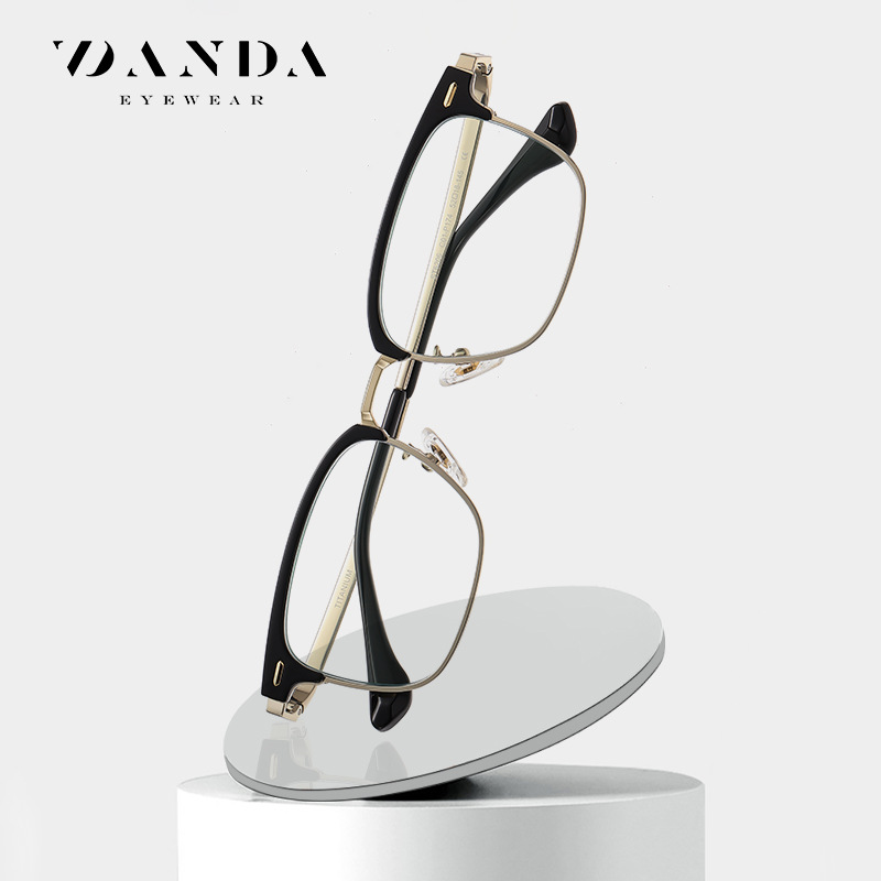 ST6206 moda caja de gafas anti-Luz Azul gafas de titanio puro Nuevo Marco hombres y mujeres pueden ser equipados con gafas lisas de miopía