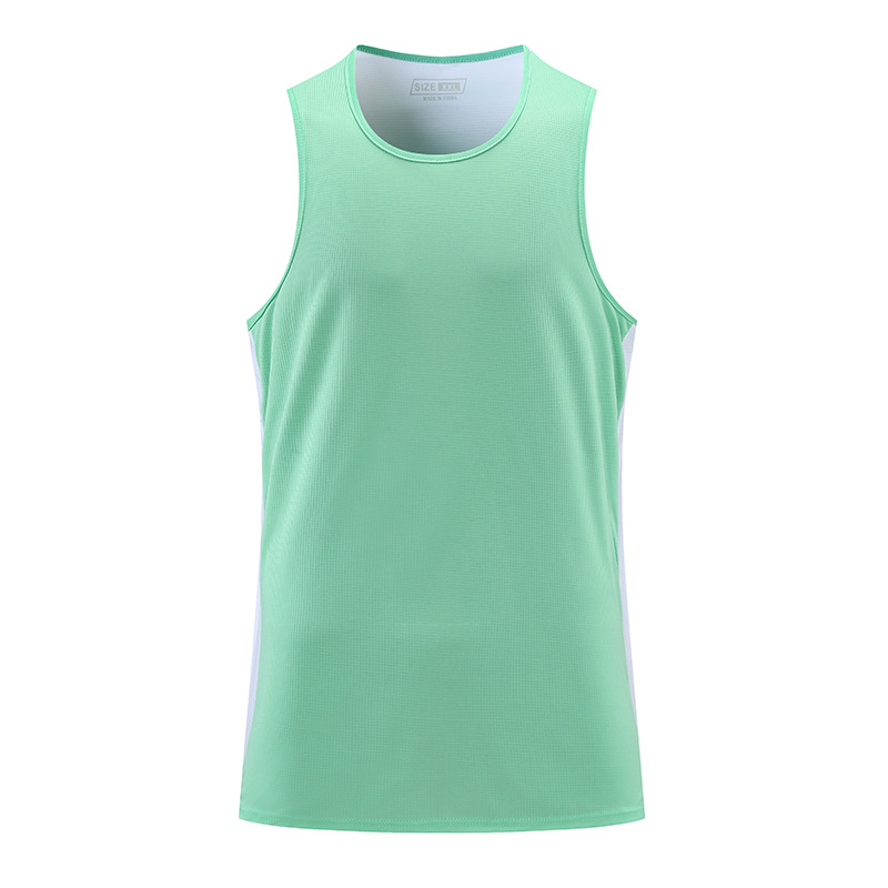 Maratón de verano corriendo Chaleco de secado rápido deportes de hombres y mujeres mismo elástico suelto con sensación de hielo entrenamiento superior ropa de fitness