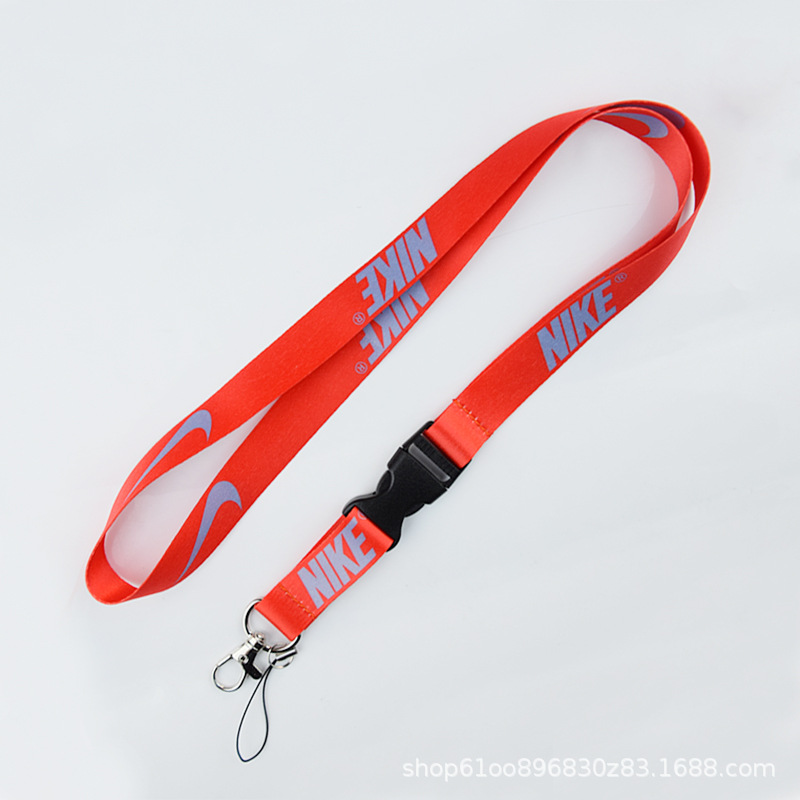 En stock Nike cordón Amazon Venta caliente linterna u disco llavero teléfono móvil cuerda langosta hebilla soporte personalizado