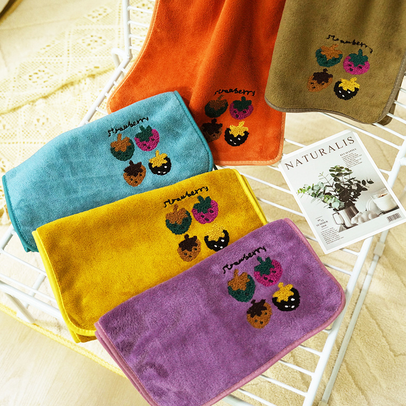 Spring coral fleece jacquard towel home decoration towel welfare activities to send gifts lint-free strong absorbent towel wholesale