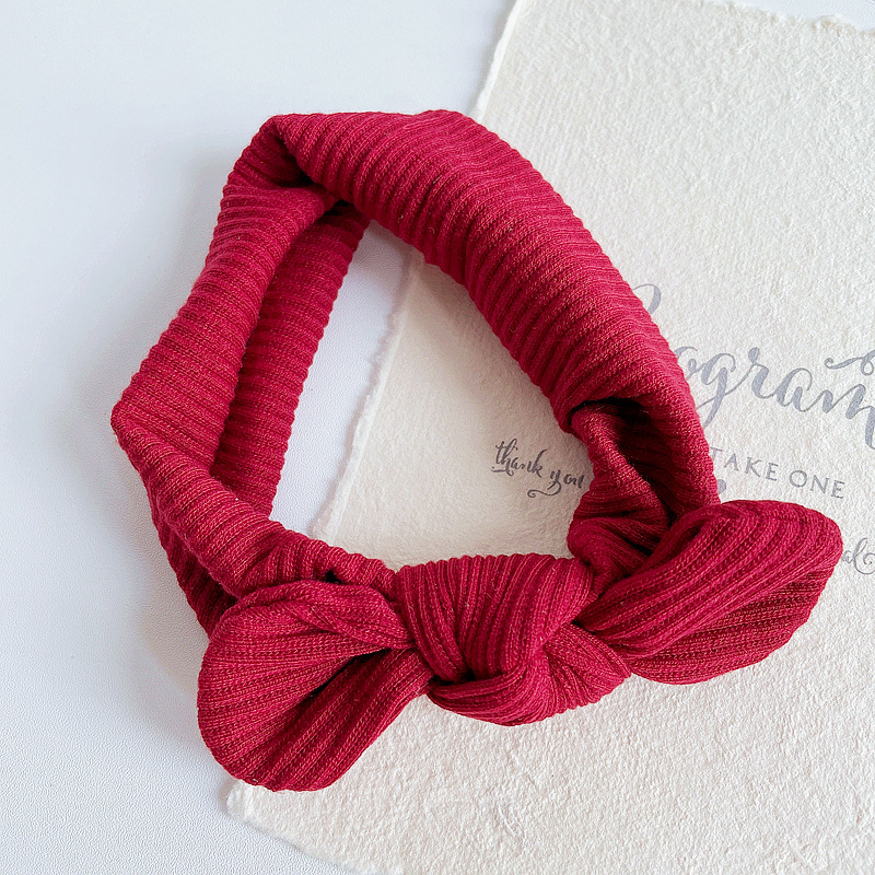 Daily Occasion Fashion Solid Color Bow Knot Cloth Hair Band 1 Piece