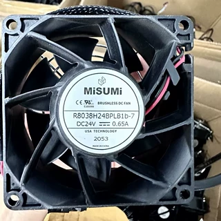 米思米R8038H24BPLB1b-7 24V 0.65A 8038 8CM厘米变频器散热风扇