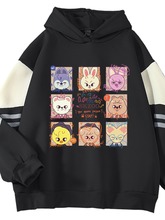 卡通小动物印花秋冬季设计感宽松卫衣男长袖休闲痞帅穿搭上衣潮