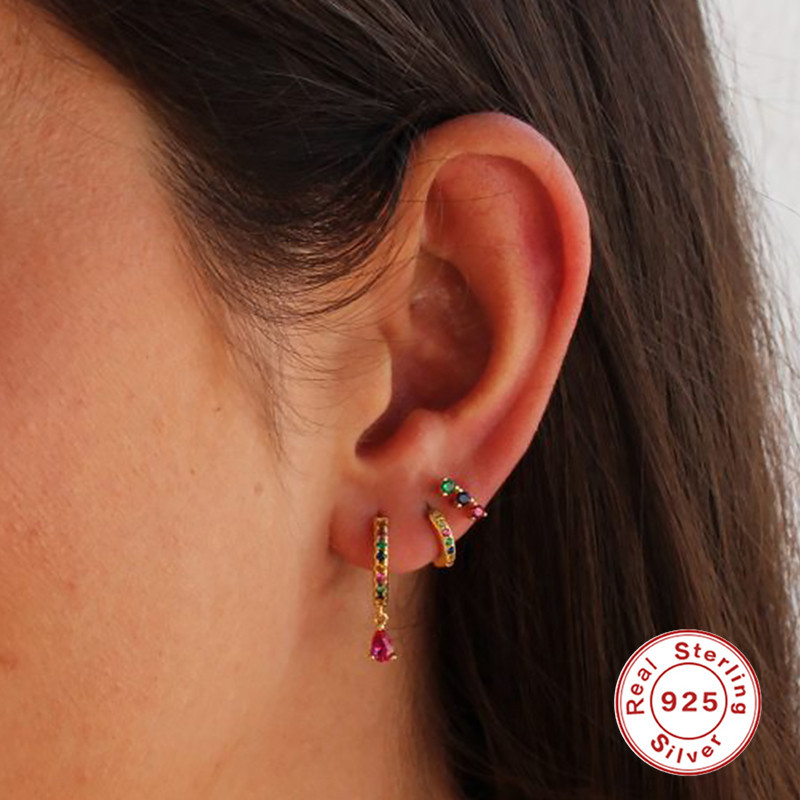 4g Weight 925 Sterling Silver Ear Needle Material 18K Gold Plated Plating Material Drop Earrings, Earrings, Ear Studs Classification 1 Set Quantity Date, Tea Party Occasion Copper Material Geometric Pattern All Seasons Season Women's Gender Elegant, Shiny Style 1 Set Elegant Shiny Geometric Copper 18K Gold Plated Drop Earrings Earrings Ear Studs 11