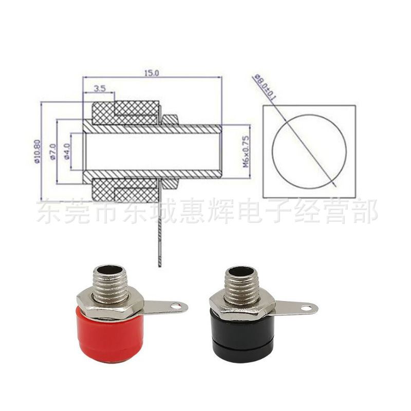 4MM banana socket 312 safety panel socket test instrument terminal 4mm jack banana socket