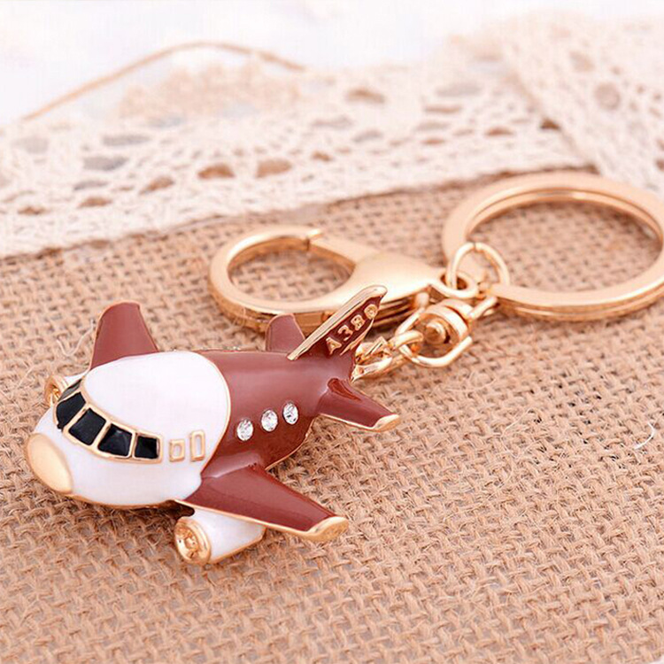 Cute Motorcycle Car Airplane Alloy Unisex Keychain display picture 3