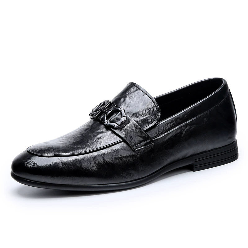 Elite classic suit for leather shoes, wedding shoes for black leather for leisure, soft sole, Korean style