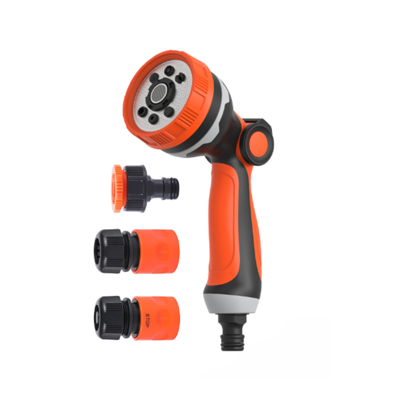 厂家直销八功能园林喷洒灌溉水枪 园林工具喷枪 园林洗车花园水枪