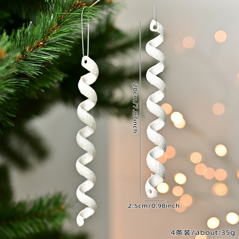 クリスマス装飾品クリスマス氷条氷錐氷クリスマスツリーペンダント吊り下げ品クリスマス雪花氷条掛け飾り|undefined