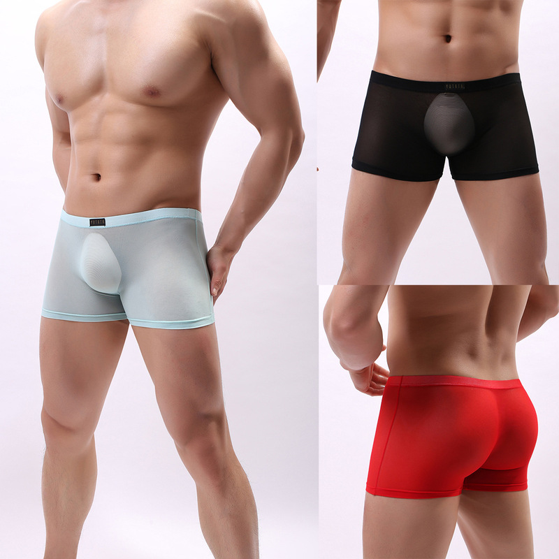 Men's Sexy Selection of Mesh Boxer Briefs, One-Piece Men's Erotic Qixi Boxer Briefs, Export Underwear B168 Men's Sexy Selection of Mesh Boxer Briefs, One-Piece Men's Erotic Qixi Boxer Briefs, Export Underwear B168