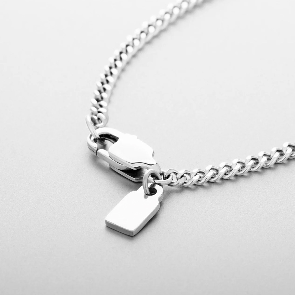 304 Stainless Steel Material Men's Vacation Classic Style Layered Necklaces Solid Color 316L Stainless Steel  Waterproof Non Tarnish Surgical Steel Men Pendant Necklaces