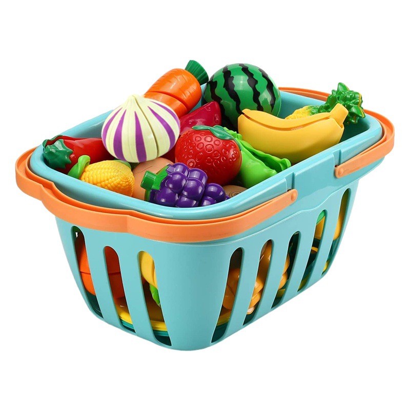 Los niños juegan a la casa simulación de frutas y verduras corte música niños y niñas juguetes CORTE DE FRUTAS cocina alimentos a granel al por mayor