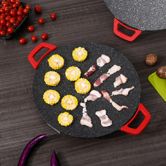 New Molejia electric baking pan multi-functional medical stone non-stick pan no oil smoke barbecue plate Teppanyaki grill pan