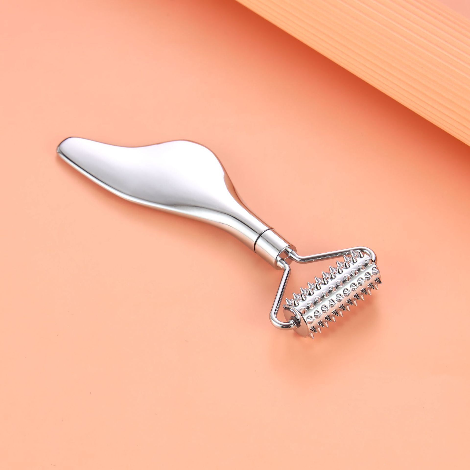 Rodillo metálico para masaje ocular, aplicador para crema facial y lifting de cara, regalo de belleza para el rostro