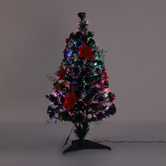 デパートの室内ショーウインドーled光ファイバークリスマスツリーの置物カラフルな発光イルミネーションクリスマスシミュレーションクリスマスツリー