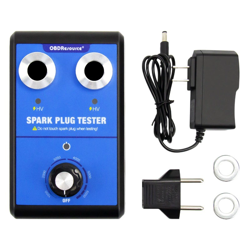 Детектор свечей зажигания ST100 Регулируемый испытательный стенд свечей зажигания с двойным отверстием диагностический тестер зажигания высокого напряжения