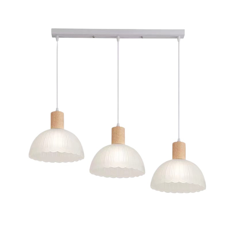 Lámpara nórdica lámpara de comedor lámpara de comedor madera sólida simple moderna lámpara de decoración de bar balcón lámpara de entrada