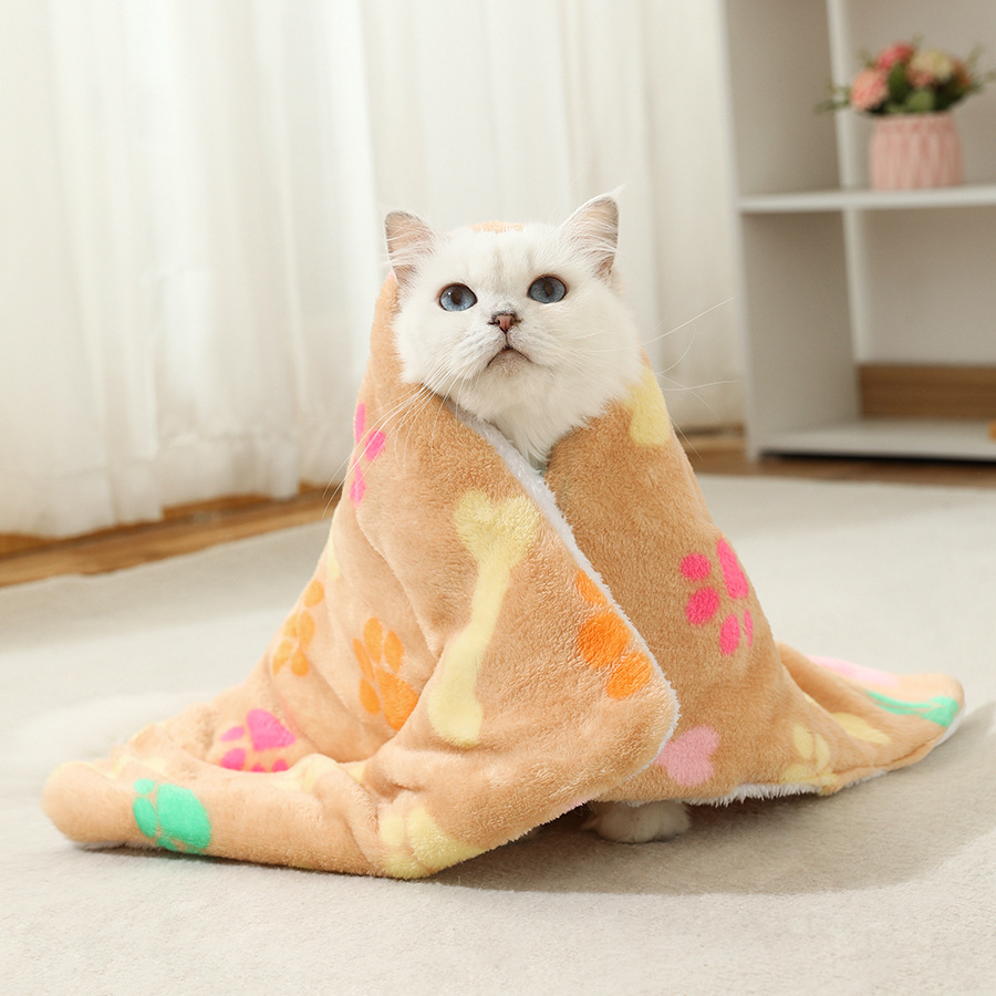 Alfombrilla para mascotas transfronteriza engrosada, manta para perros y gatos cálidos en invierno, manta para mascotas, manta para perros, manta para gatos