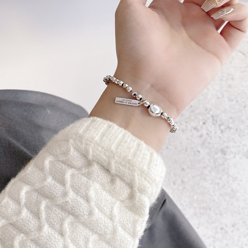 Casual Letter Sterling Silver Plating Bracelets 1 Piece