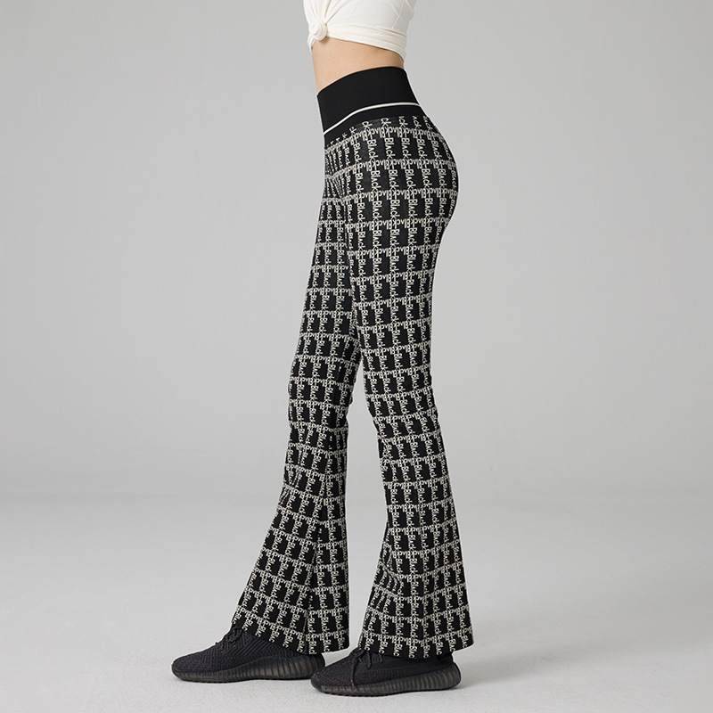 2024 New Vintage Fashionable Flared Pants Version Yoga Pants Women's Fashion