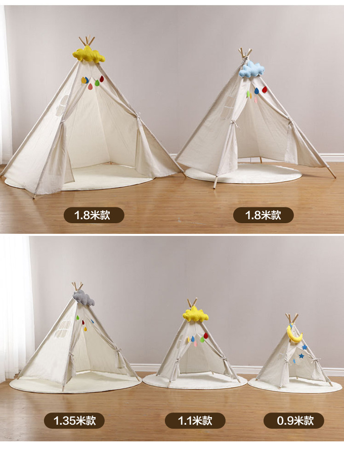 Dropshipping Indoor Camping Tent Indian Style Picnic Camping Decoration Small House Blanket Folding Portable