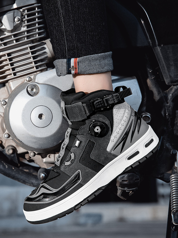 Motorcycle Riding Shoes Men's Casual Rider Motorcycle Shoes All-Season Riding Short Boots Racing Off-Road Motorcycle Travel Equipment in Stock