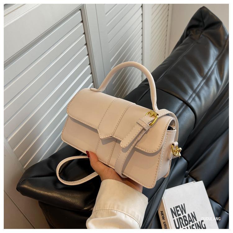 375g Weight Polyester Lining Material Flip Cover Closure Type Single Shoulder Strap Strap Type Crossbody Bag Bags Type Casual, Shopping Occasion Pu Leather Material Solid Color Pattern All Seasons Season Women's Gender Vintage Style, Classic Style Style Square Shape Medium Size Women's Medium Pu Leather Solid Color Vintage Style Classic Style Square Flip Cover Crossbody Bag 14