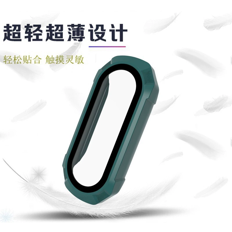 Подходит для защитной оболочки Xiaomi Mi Band 8 версии NFC, оболочка с интегрированной пленкой защиты против падения