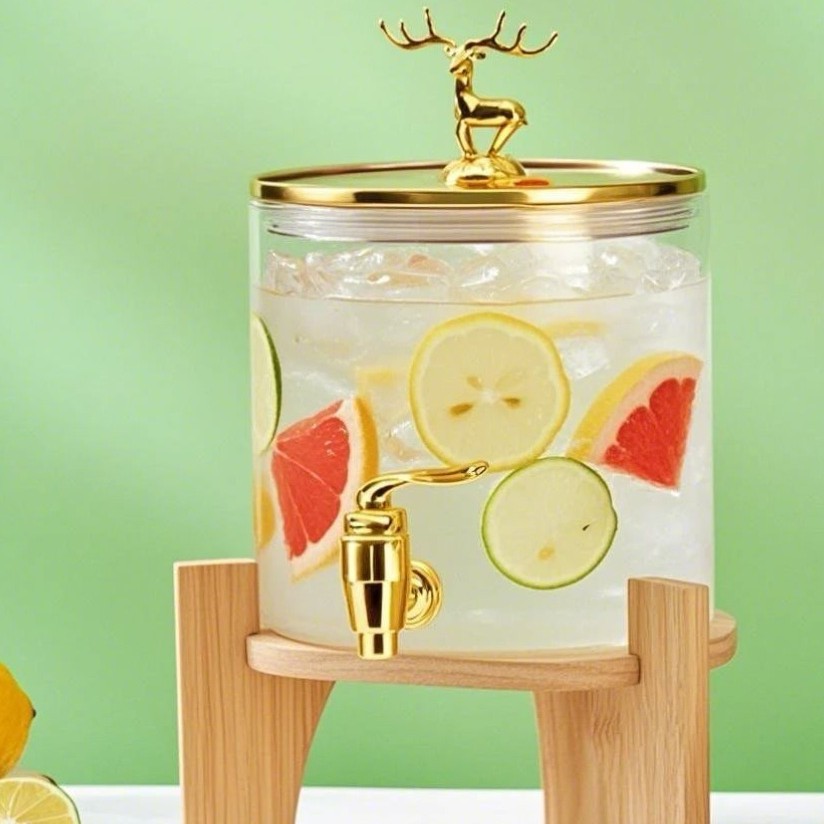 [봄, 여름 핫 세일] 2.5L 황금사슴머리커버(수전포함) + 대나무베이스