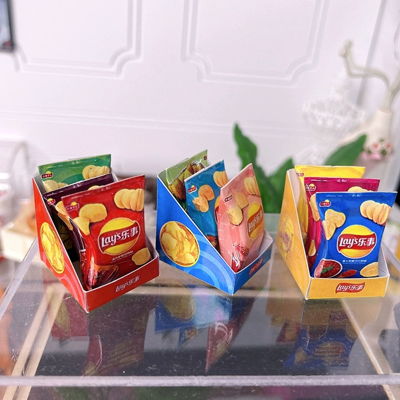 Реалистичный маленький кукольный дом, картофельные чипсы, игра в еду, масштаб 1:12