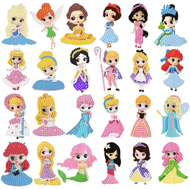 Tiktok-Style Diamond Stickers for Children Boys and Girls DIY Focus Ins DIY Mini Crafts