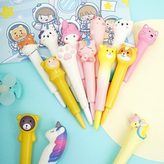 Creative children's decompression gel pen soft slow rebound learning stationery pinch music cartoon decompression pen wholesale