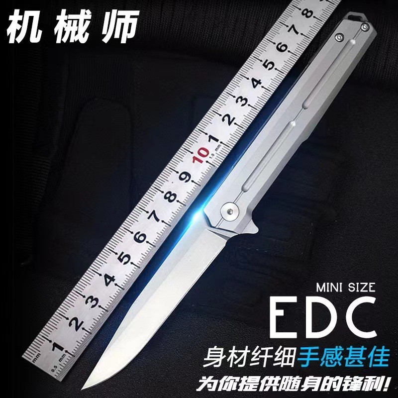 跨境指挥官二代D2钢材cnc出品高品质折叠刀具随身便携户外水果刀