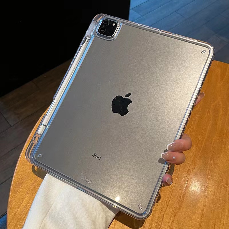 Applicable ipad pro11-inch protective case anti-bending 10.9 transparent acrylic 10.2 all-inclusive 12.9 drop-resistant case