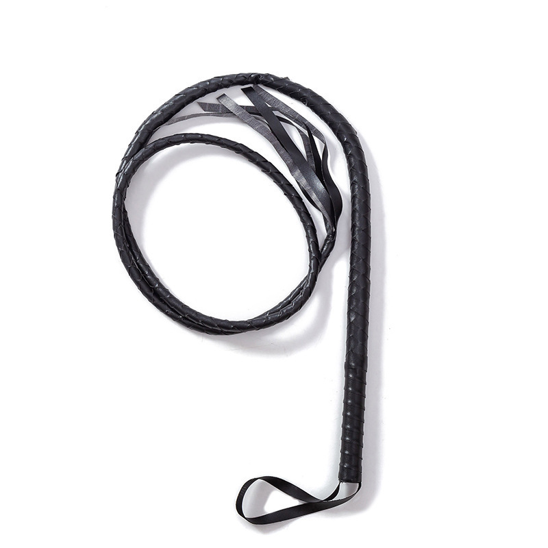 Black long whip
