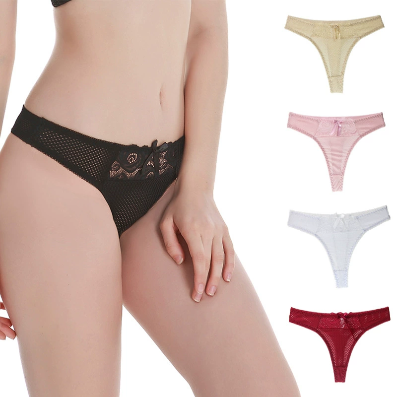 Брюки из кружева, ультратонкие sexy белье для коррекции формы бёдер, средней посадки, плюс-сайз