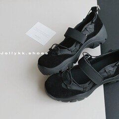 5cm/7cm拼色设计ins博主甜酷穿搭厚底软底时尚休闲鞋爆款女款单鞋