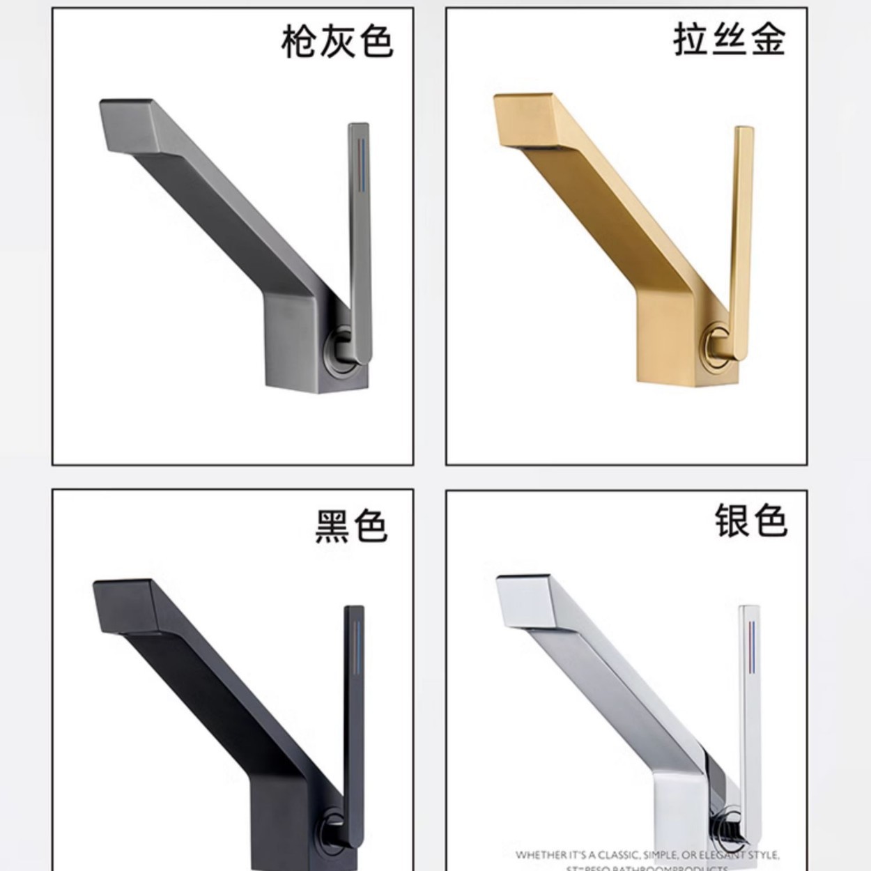 Amazon transfronterizo uno por uno, todo el grifo de lavabo frío y caliente de cobre, cascada creativa de un solo agujero, salida de agua, hotel, villa, hogar