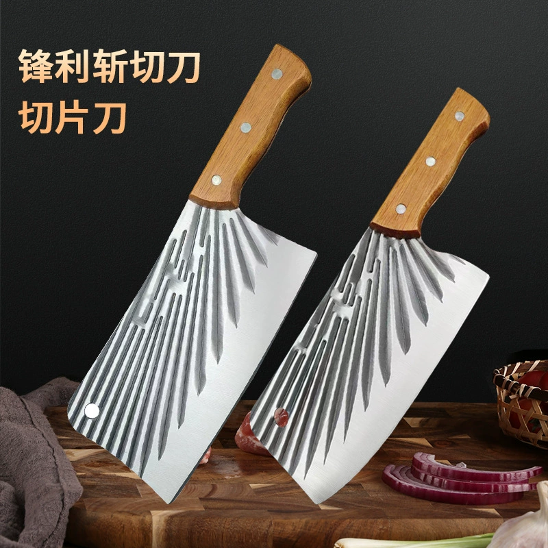 Одноразрезной нож для дома острый кухонный нож кухонная резка двусторонний нож повар из цельного дерева кухонный нож оптовая цена