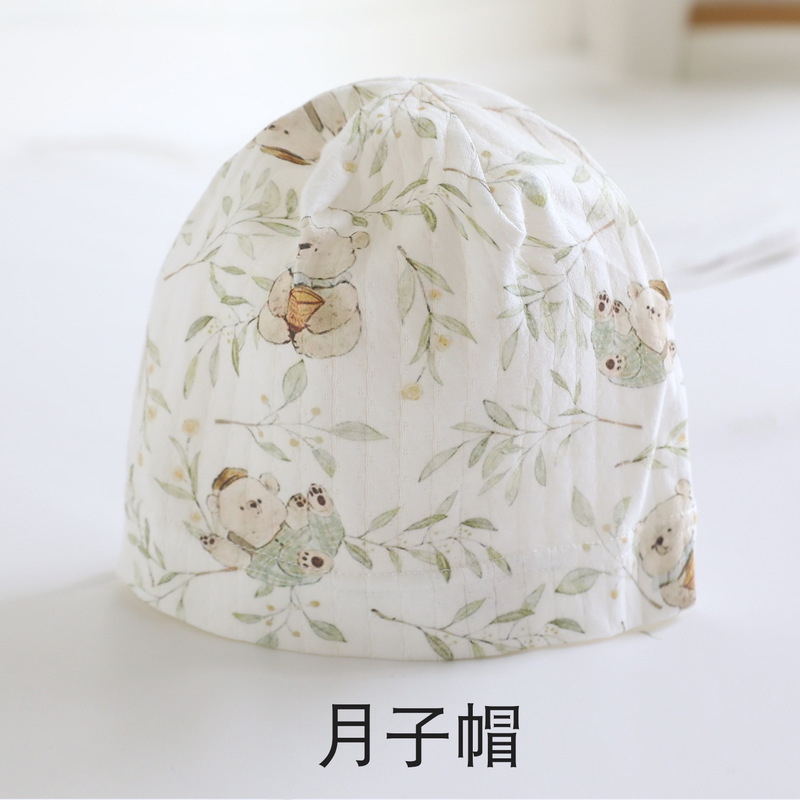 产妇月子帽夏薄款春秋款纯棉a类月子发带头巾睡觉可戴空调房孕妇|undefined