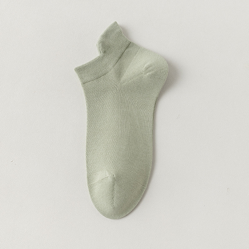 Calcetines, calcetines de algodón, calcetines de barco de mujer, calcetines de algodón de malla delgada de verano, calcetines de mujer sin hueso.