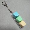 Three-button transparent shell-love (blue 10