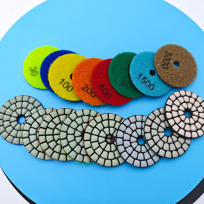石材抛光片四步水磨片快速2寸角磨机翻新片大理石花岗岩外贸款